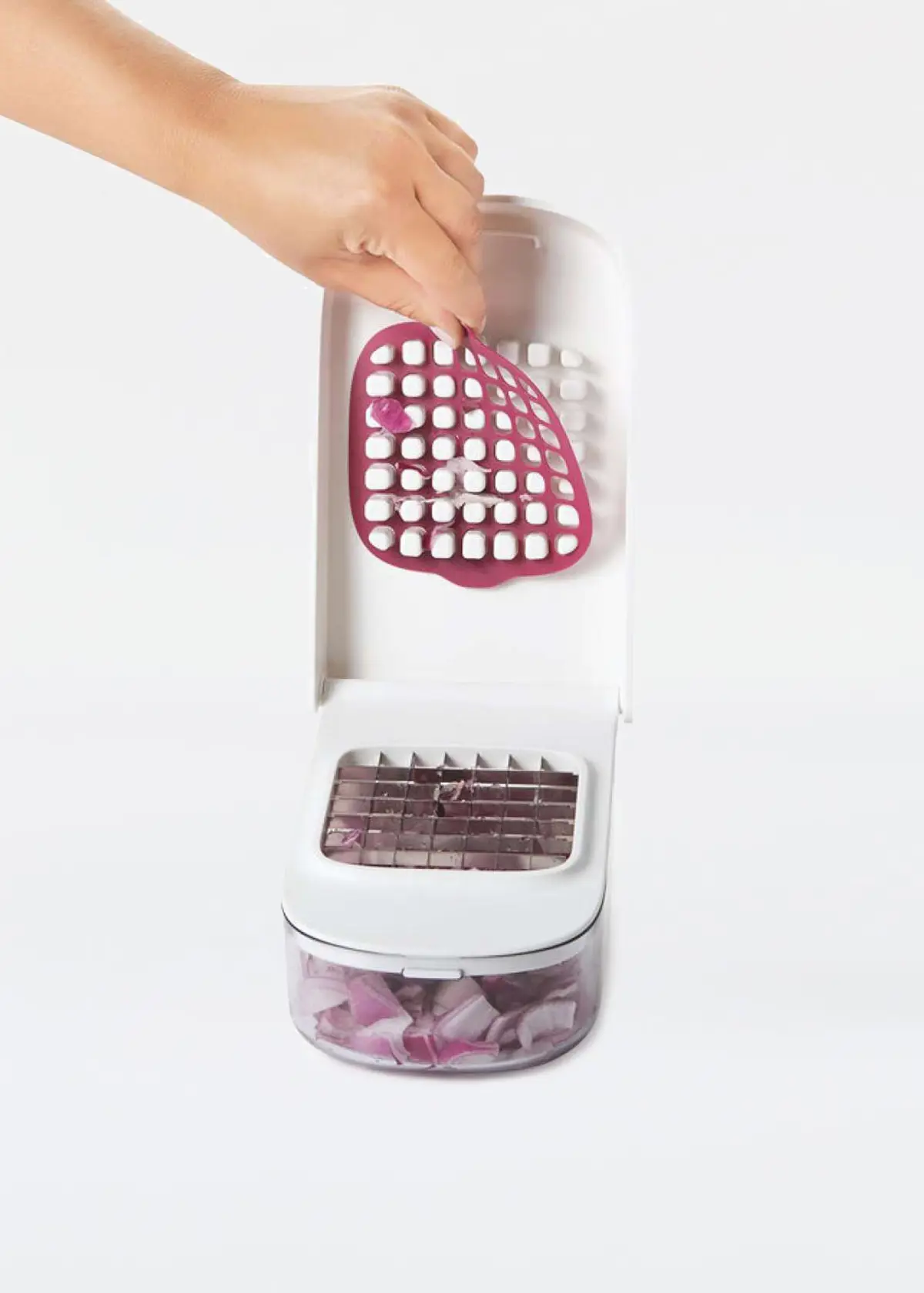 A photo of OXO Veg Chopper Easy Pour 10.1cm