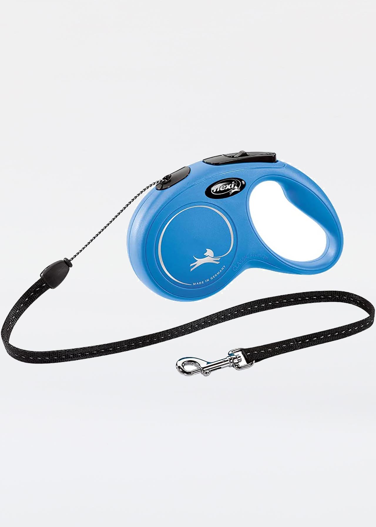 Flexi Classic Cord Small Dog Lead Blue 5m