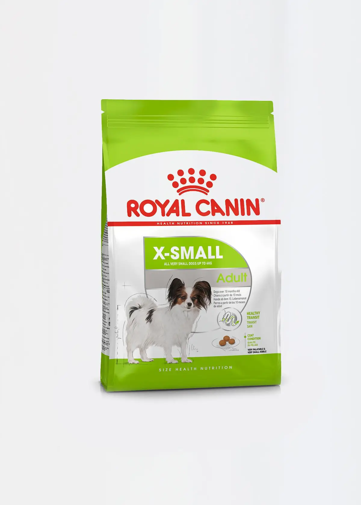 A photo of Royal Canin XS Adult Dry Dog Food 1.5kg