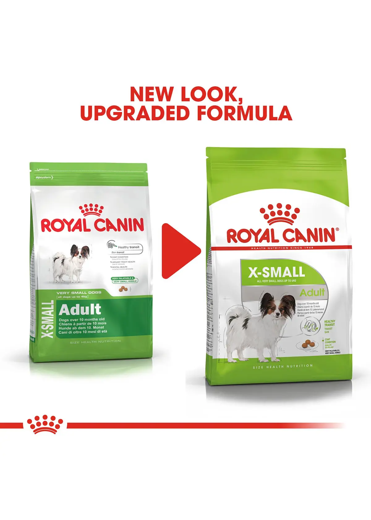 A photo of Royal Canin XS Adult Dry Dog Food 1.5kg