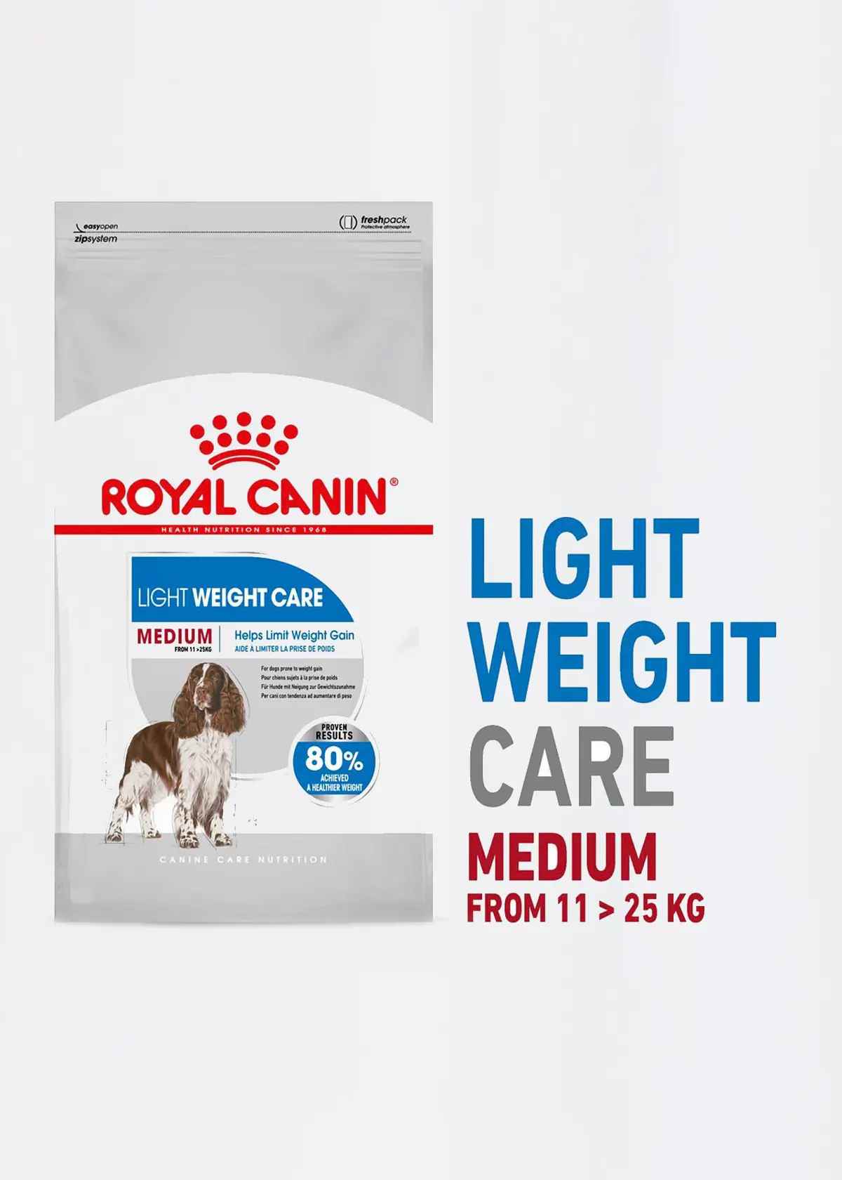 A photo of Royal Canin Medium Lightweight Care 3kg
