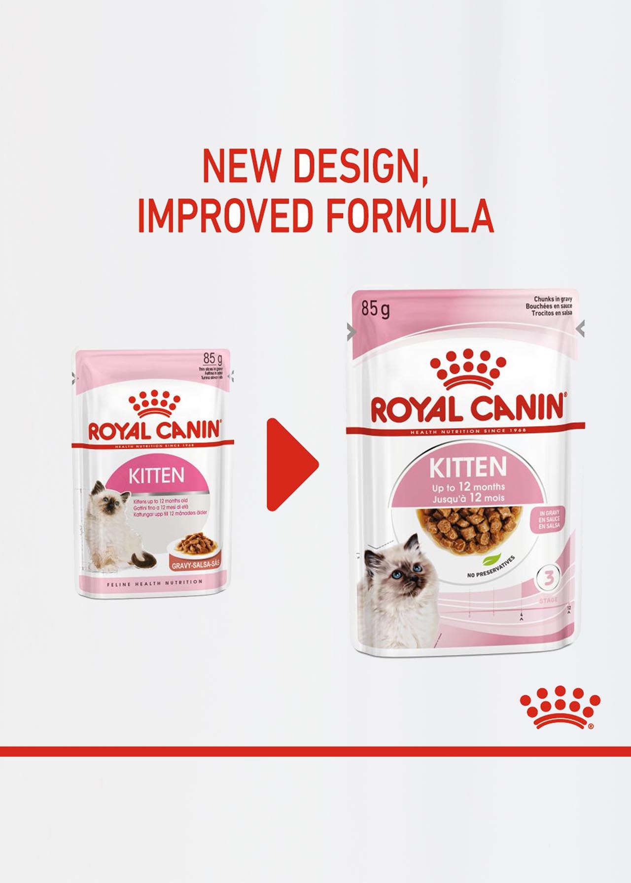 Royal Canin Kitten Food in Gravy 85g