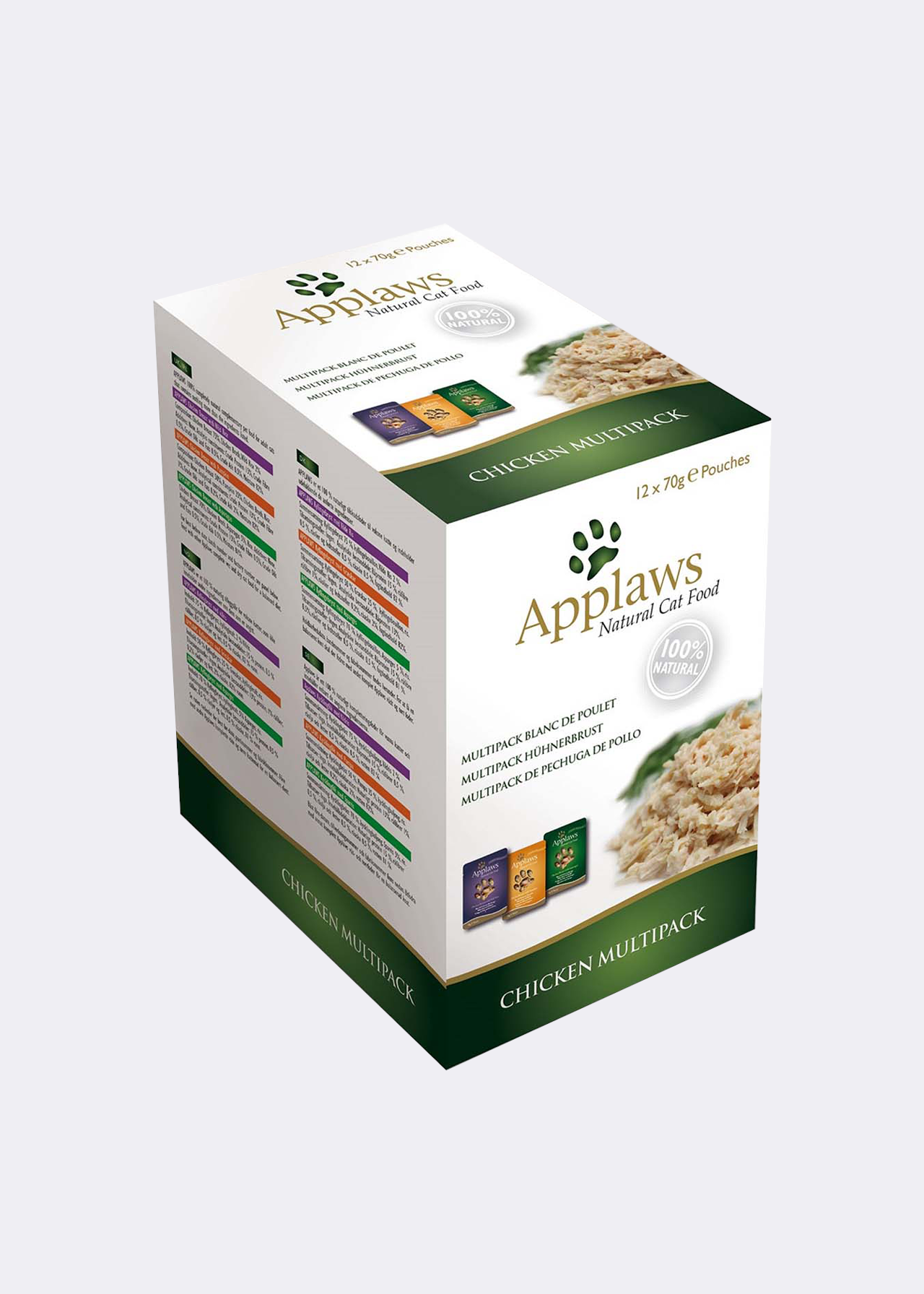 Applaws chicken selection multi-pack cat food pouches 12x70g