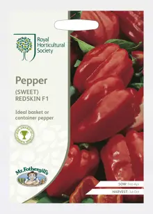 Rhs Pepper (Sweet) Redskin F1 Seeds