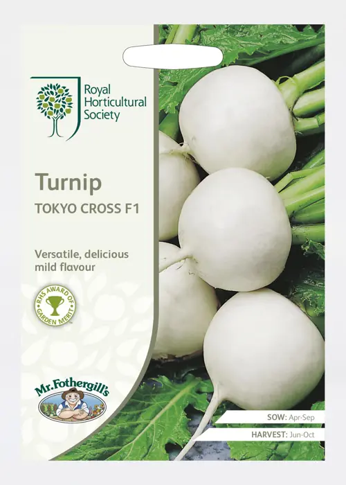 A photo of RHS Turnip Tokyo Cross F1 Seeds