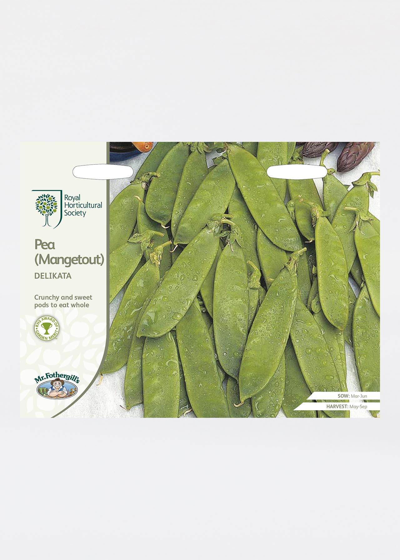 RHS Pea (Mangetout) Delikata Seeds