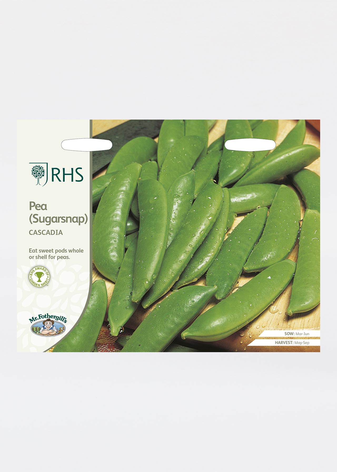 RHS Pea (Sugarsnap) Cascadia Seeds