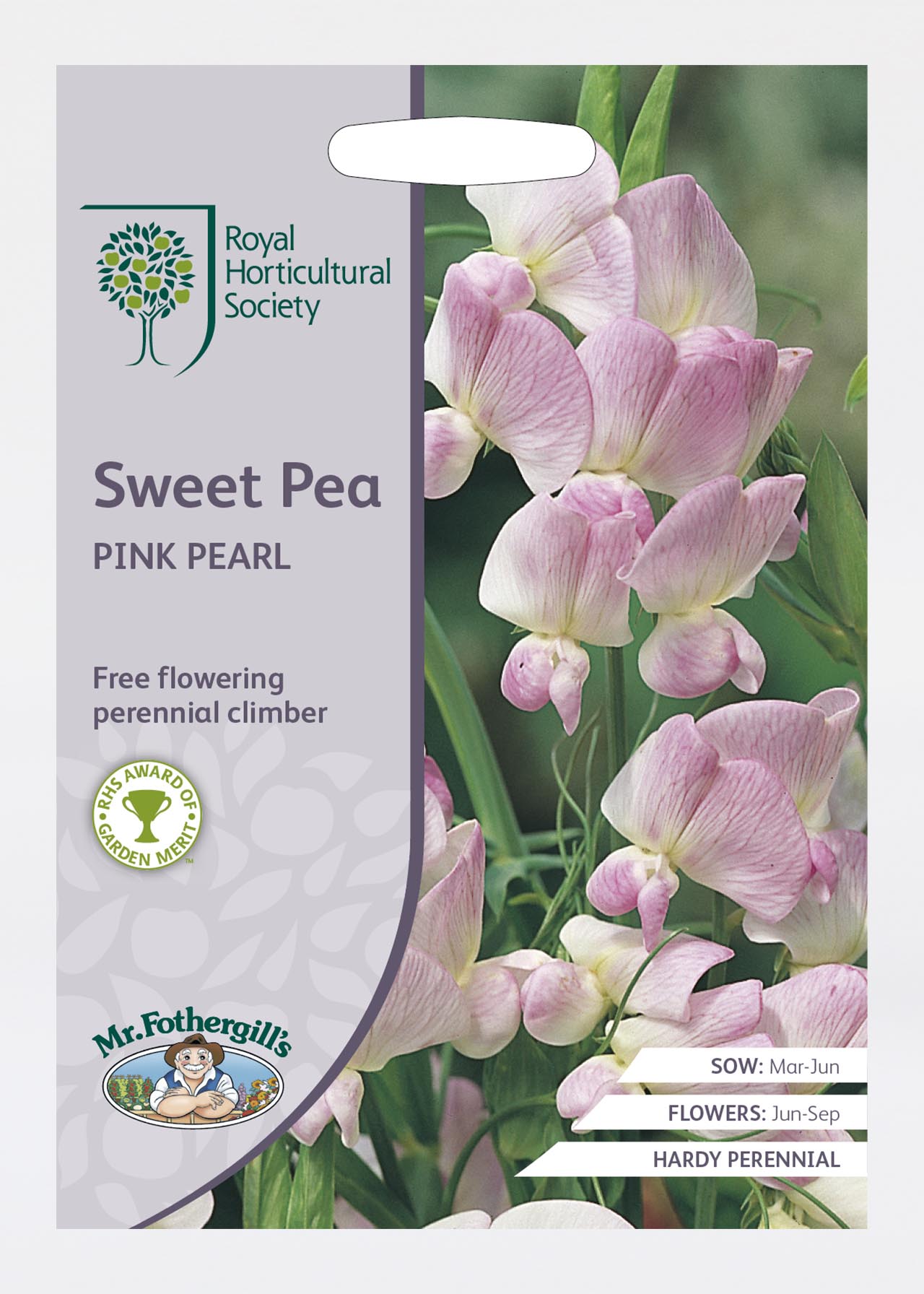 RHS Sweet Pea Pink Pearl Seeds