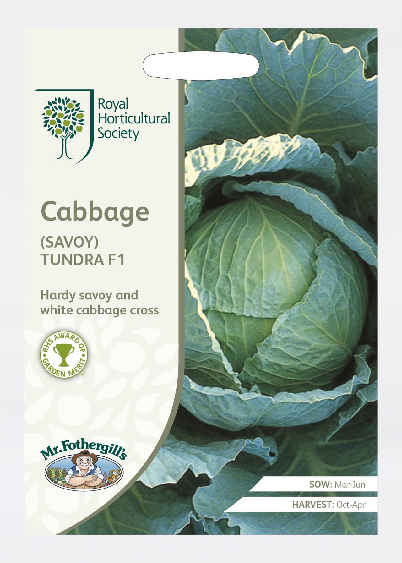Rhs Cabbage (Savoy) Tundra F1 Seeds