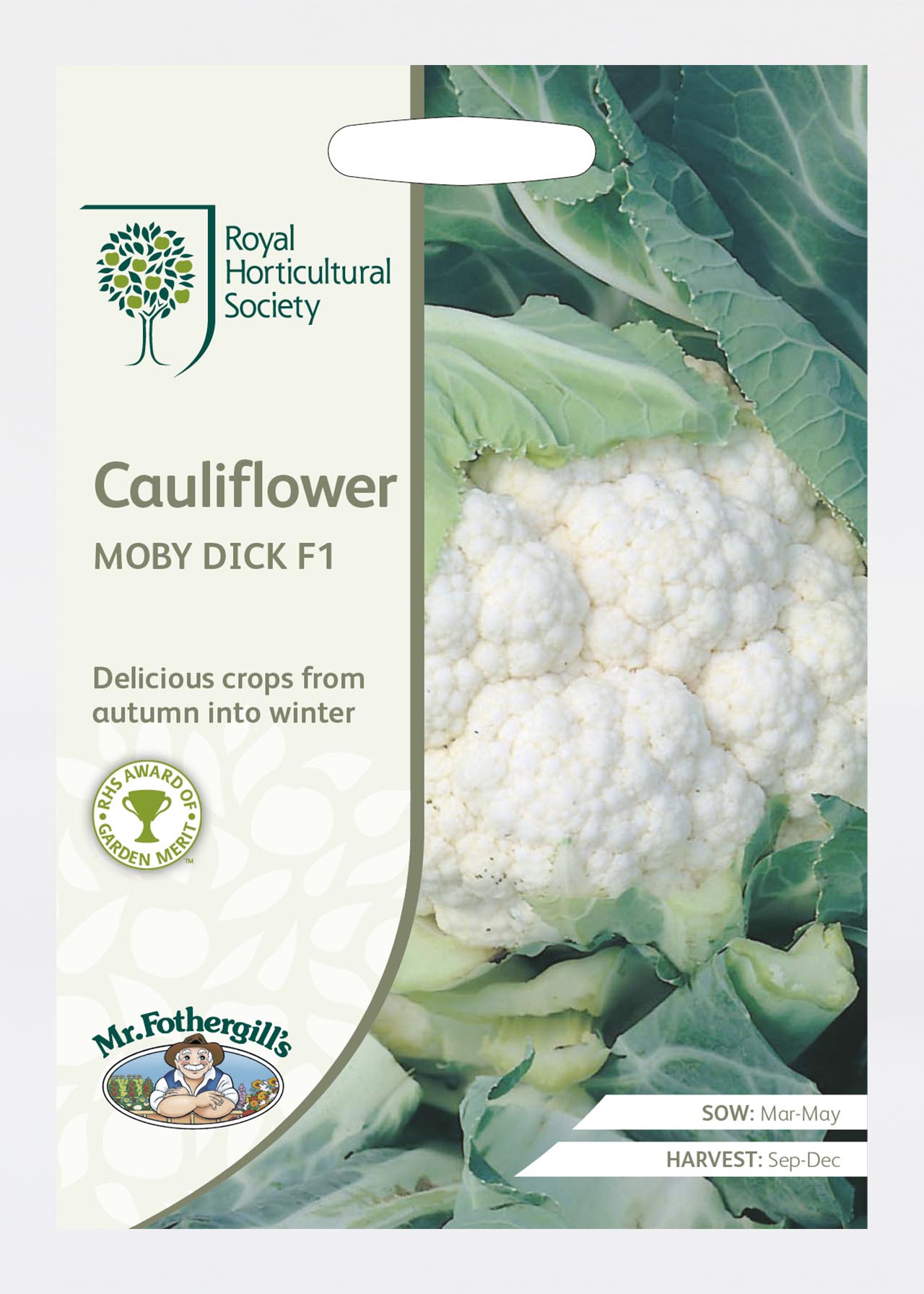 Rhs Cauliflower Moby Dick F1 Seeds