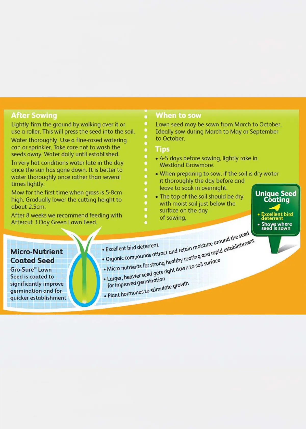 Gro-Sure Shady Lawn Seed 10sqm