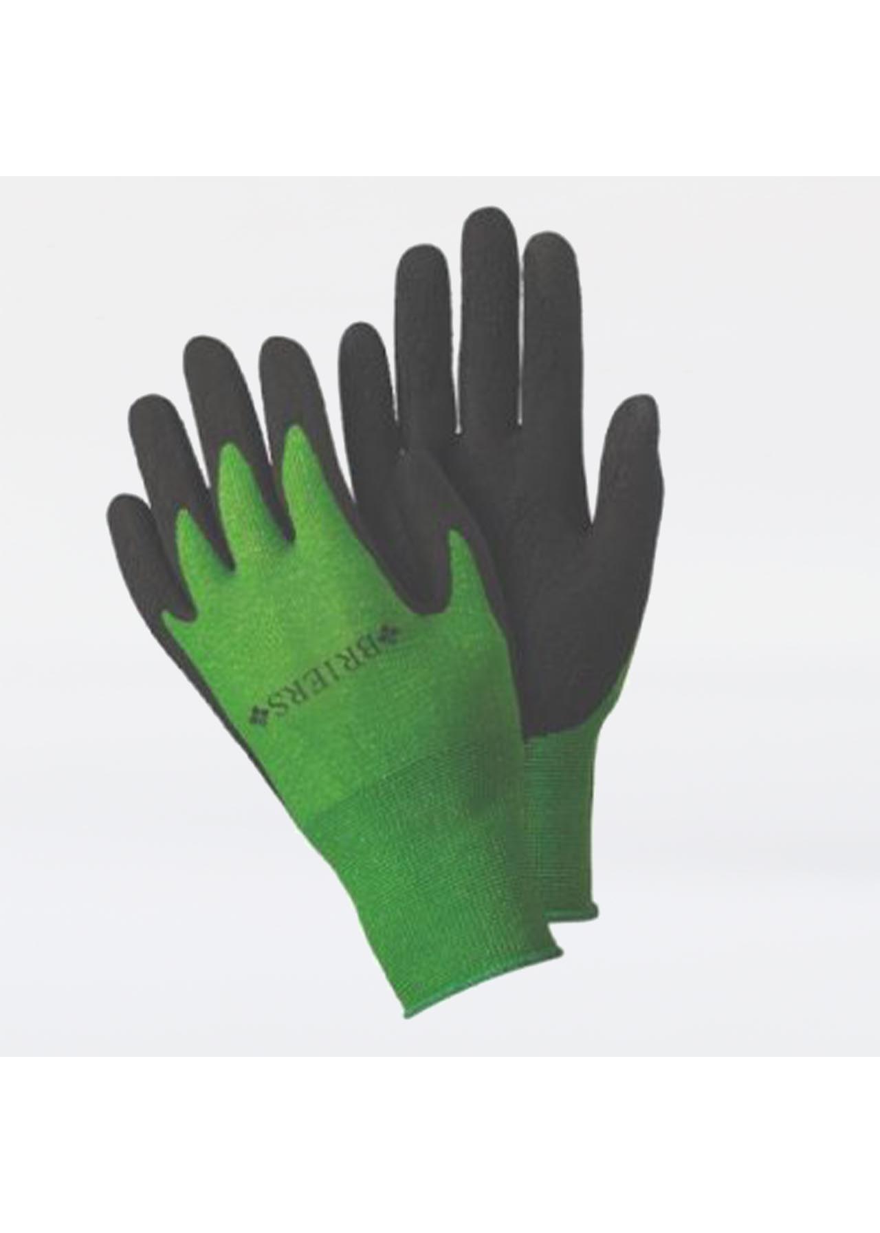 Bamboo Grips Gardening Gloves Medium Green