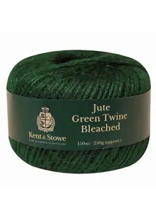 Jute Twine Bleached Green 150m 250gm