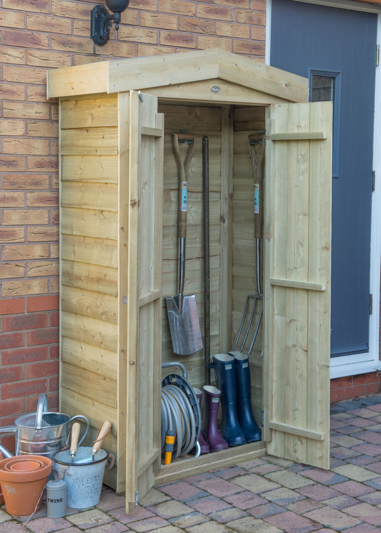 Apex Pressure Treated Tall Garden Store (Installed)