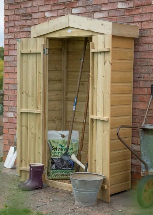 A photo of Shiplap Apex Tall Pressure Treated Garden Store