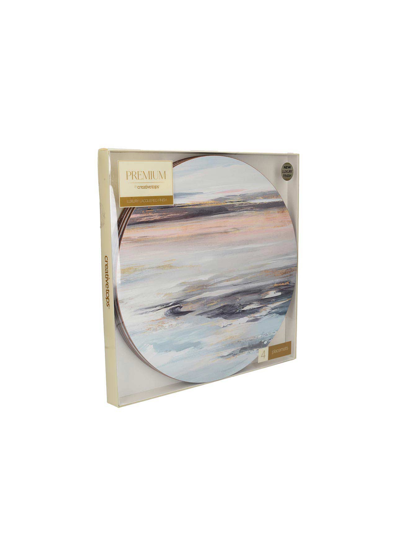 Round Tranquillity Pack Of 4 Mats