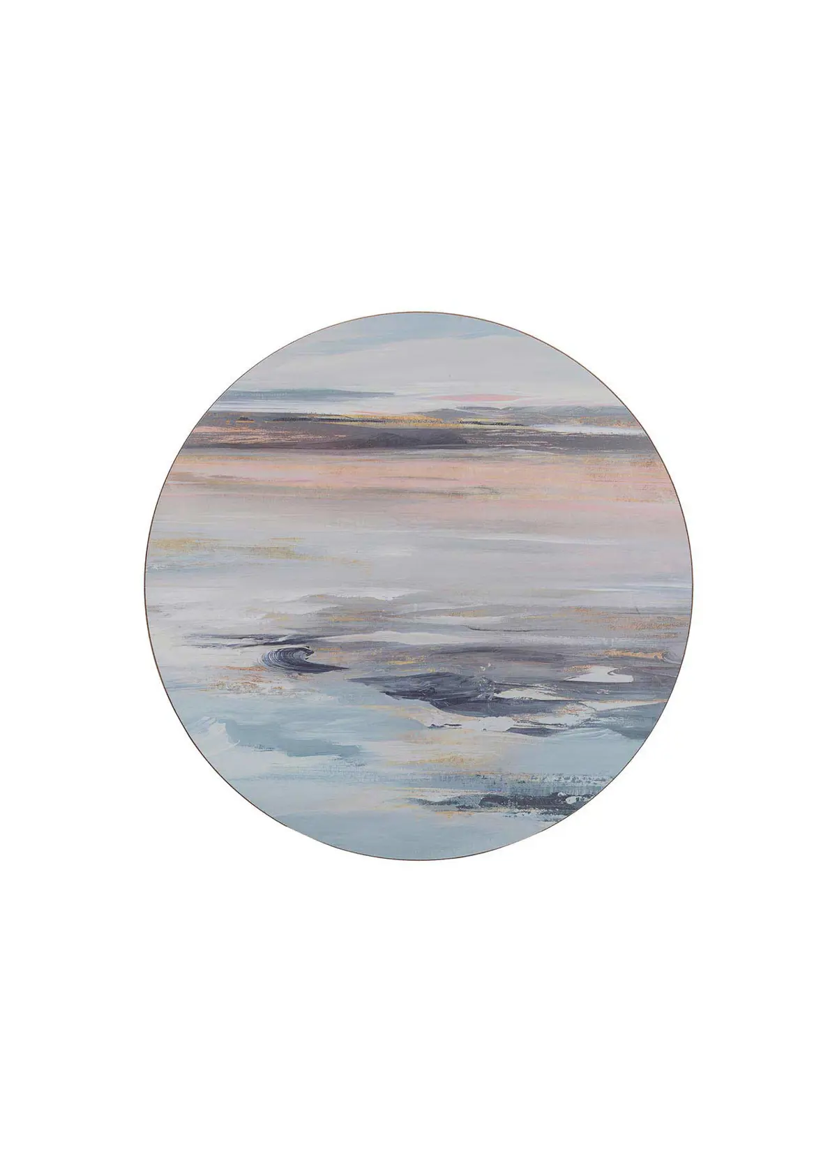 A photo of Round Tranquillity Pack Of 4 Mats