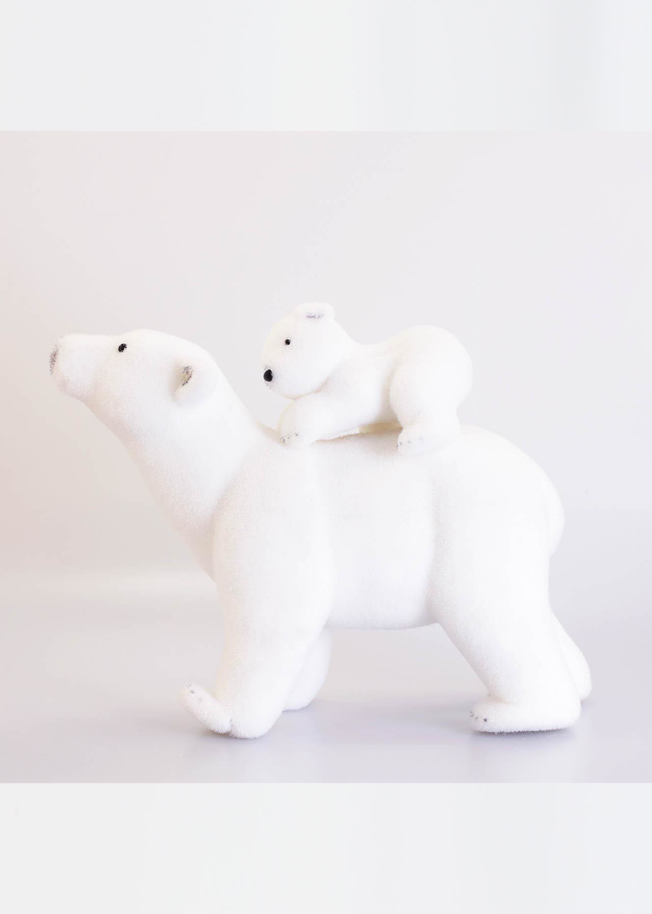 Polar Bear With Baby Decoration