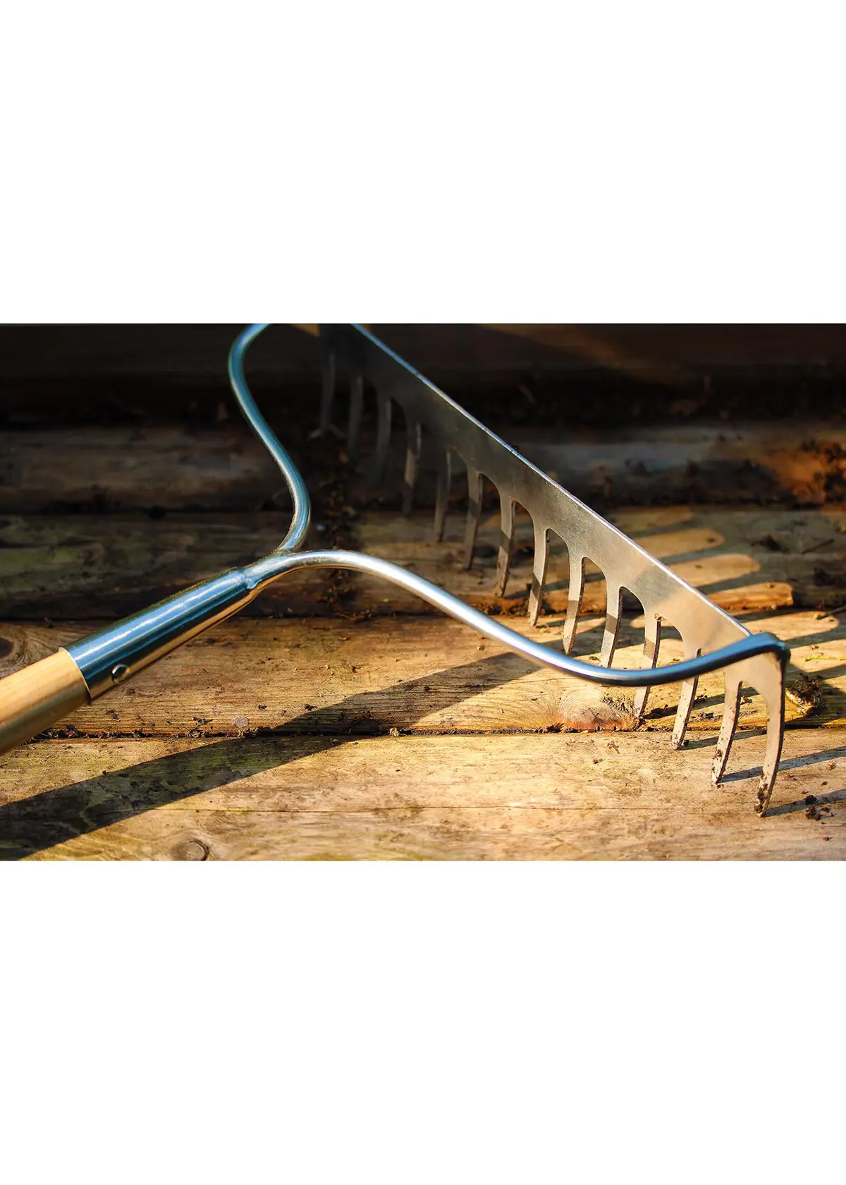 A photo of Kent & Stowe Stainless Steel Long Handled Soil Rake