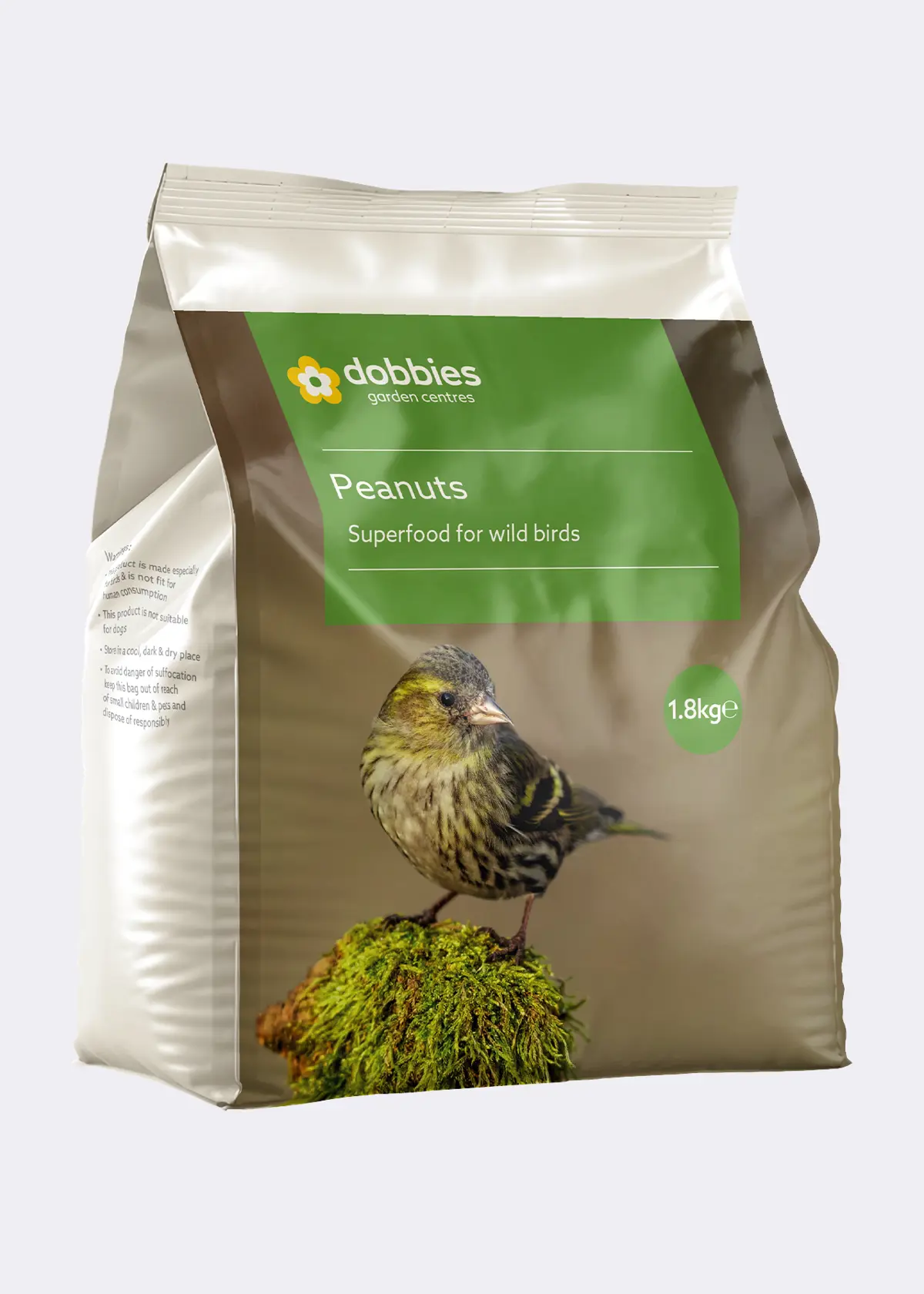 A photo of Dobbies Peanuts 1.8kg