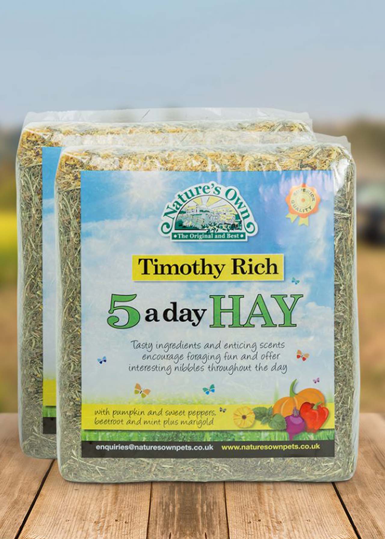 Easyfeedz five a day sweet green hay 1kg