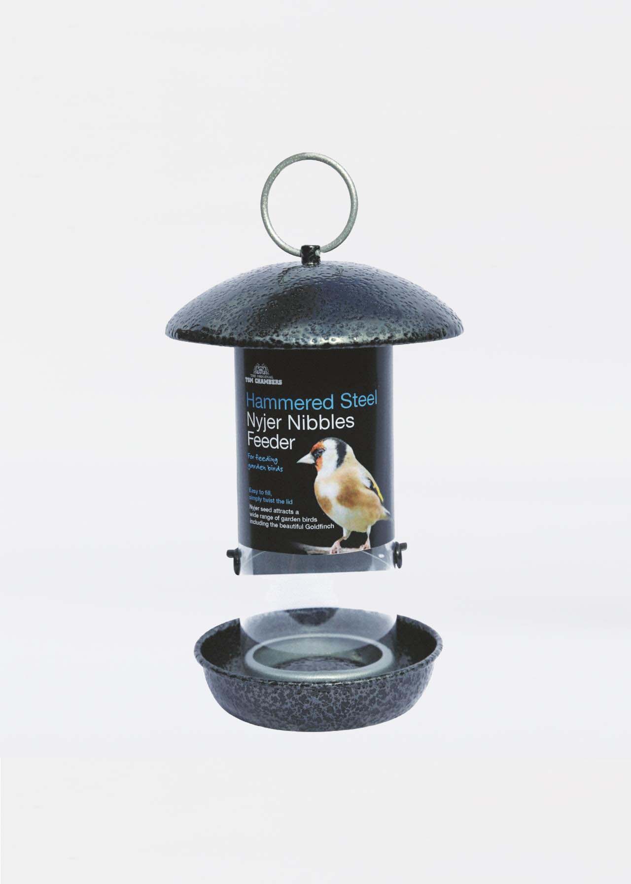 Tom Chambers Hammered Steel Nyger Feeder Dobbies Garden Centres