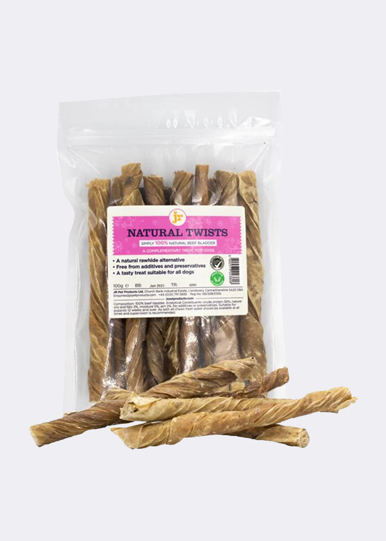 Natural Beef Twists 100g