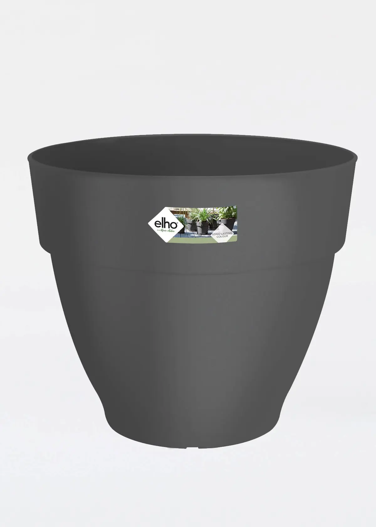 A photo of Elho Vibia Campana Pot 30cm Anthracite