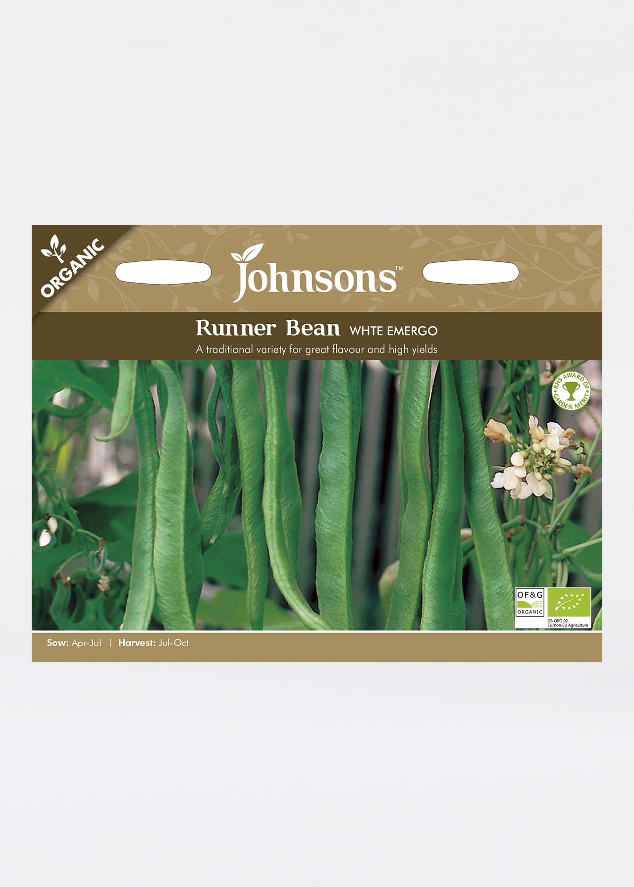 Runner Bean White Emergo Seeds