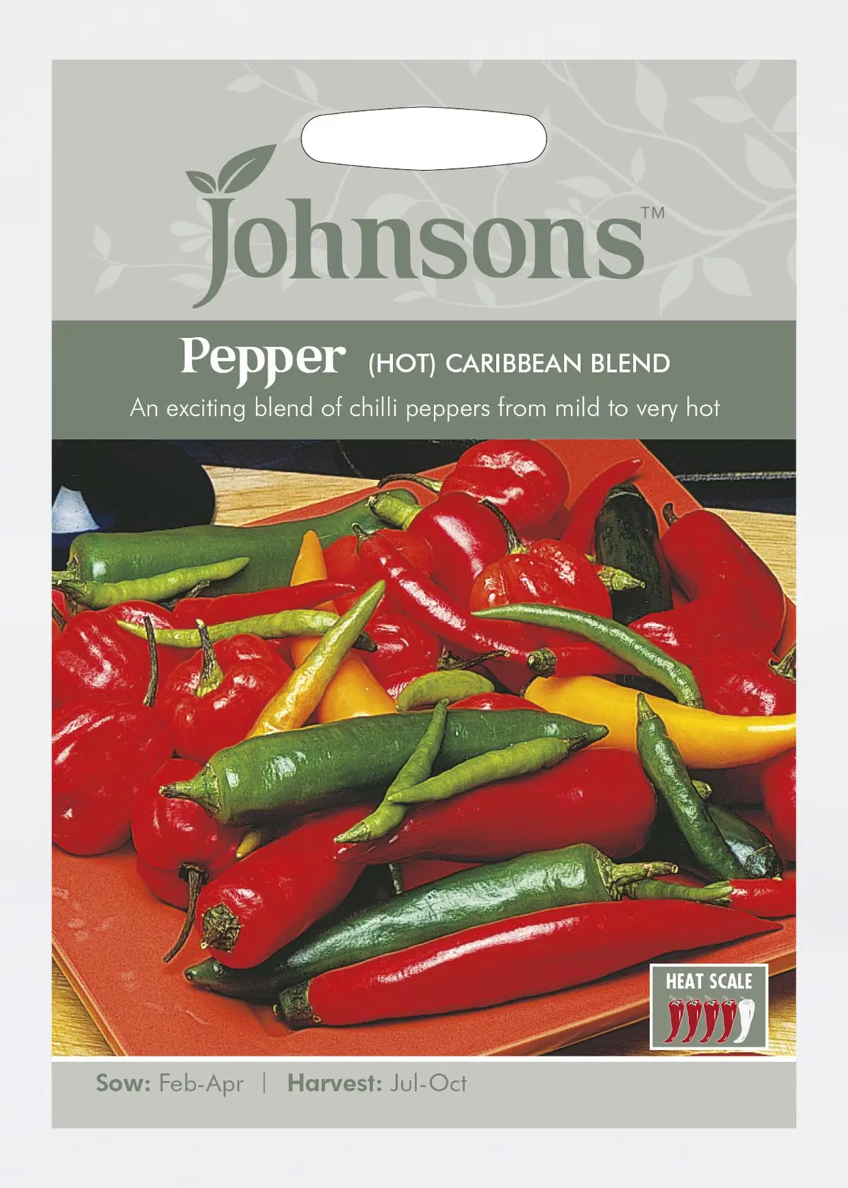 A photo of Pepper (Hot) Caribbean Blend Seeds