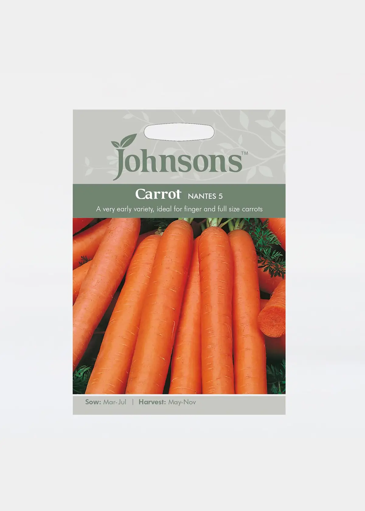 A photo of Carrot Nantes 5 Seeds