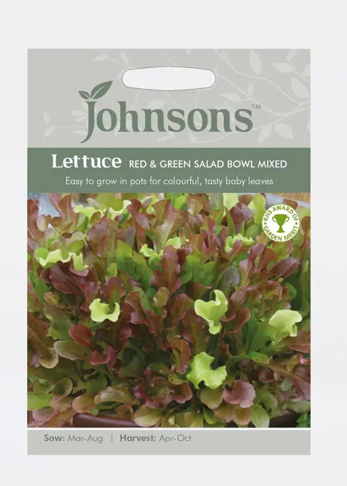 A photo of Lettuce Red & Green Salad Bowl Mixed Seeds