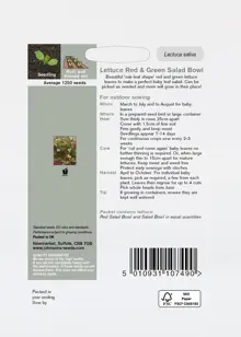 Lettuce Red & Green Salad Bowl Mixed Seeds