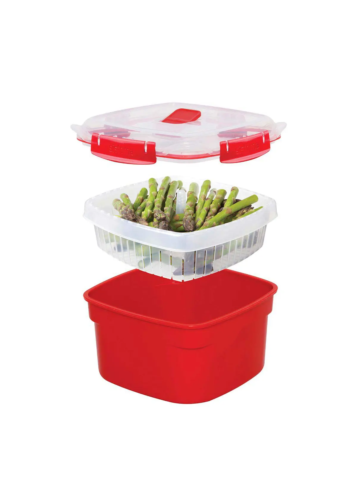 A photo of Sistema Microwave Steamer Medium 2.4L