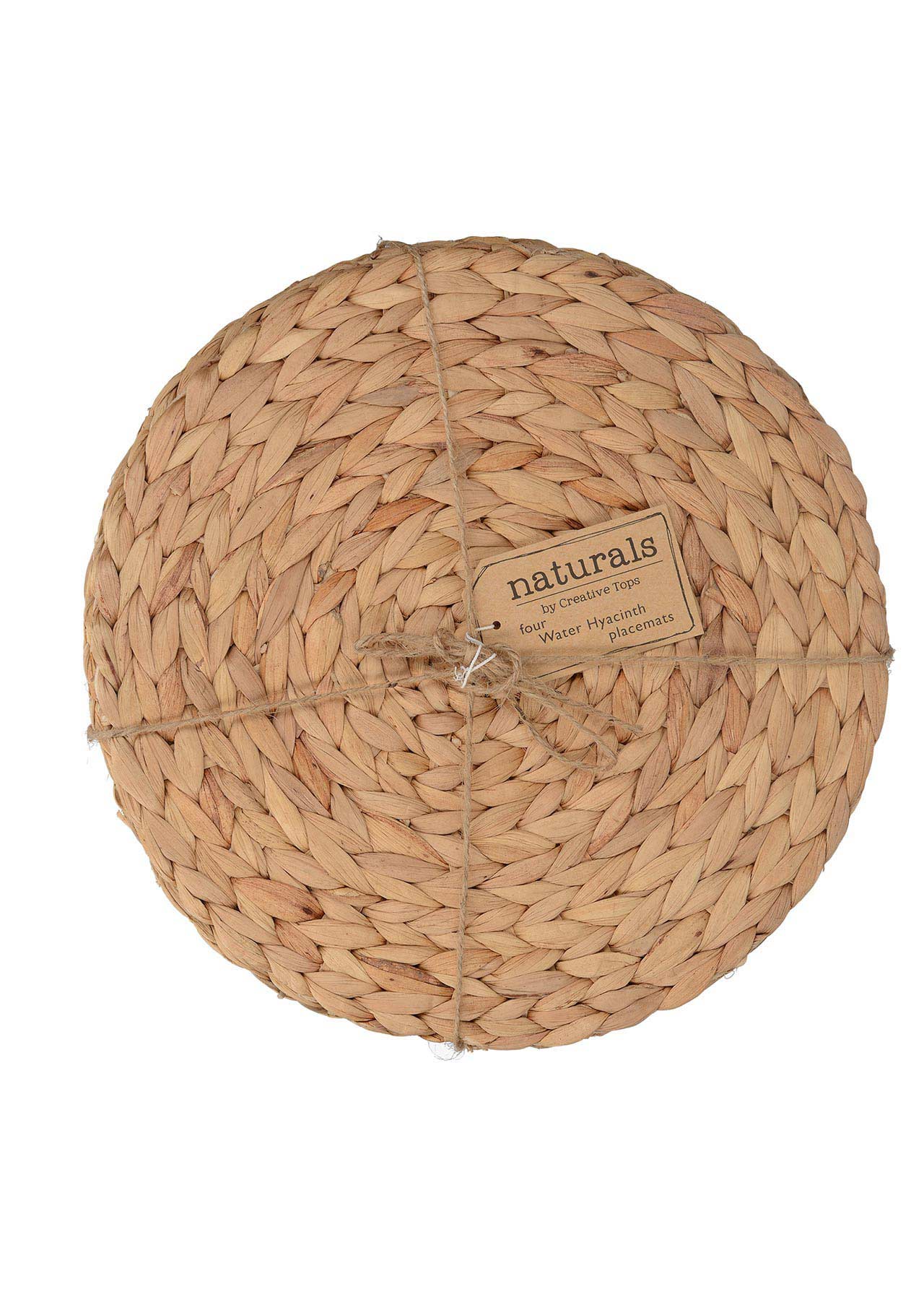 Water Hyacinth Round Mats Pack Of 4