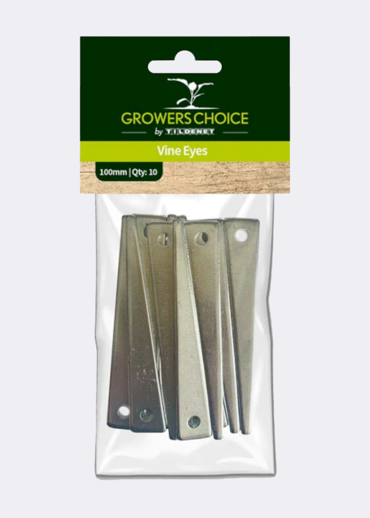 Pack of 10 Vine Eyes 100mm
