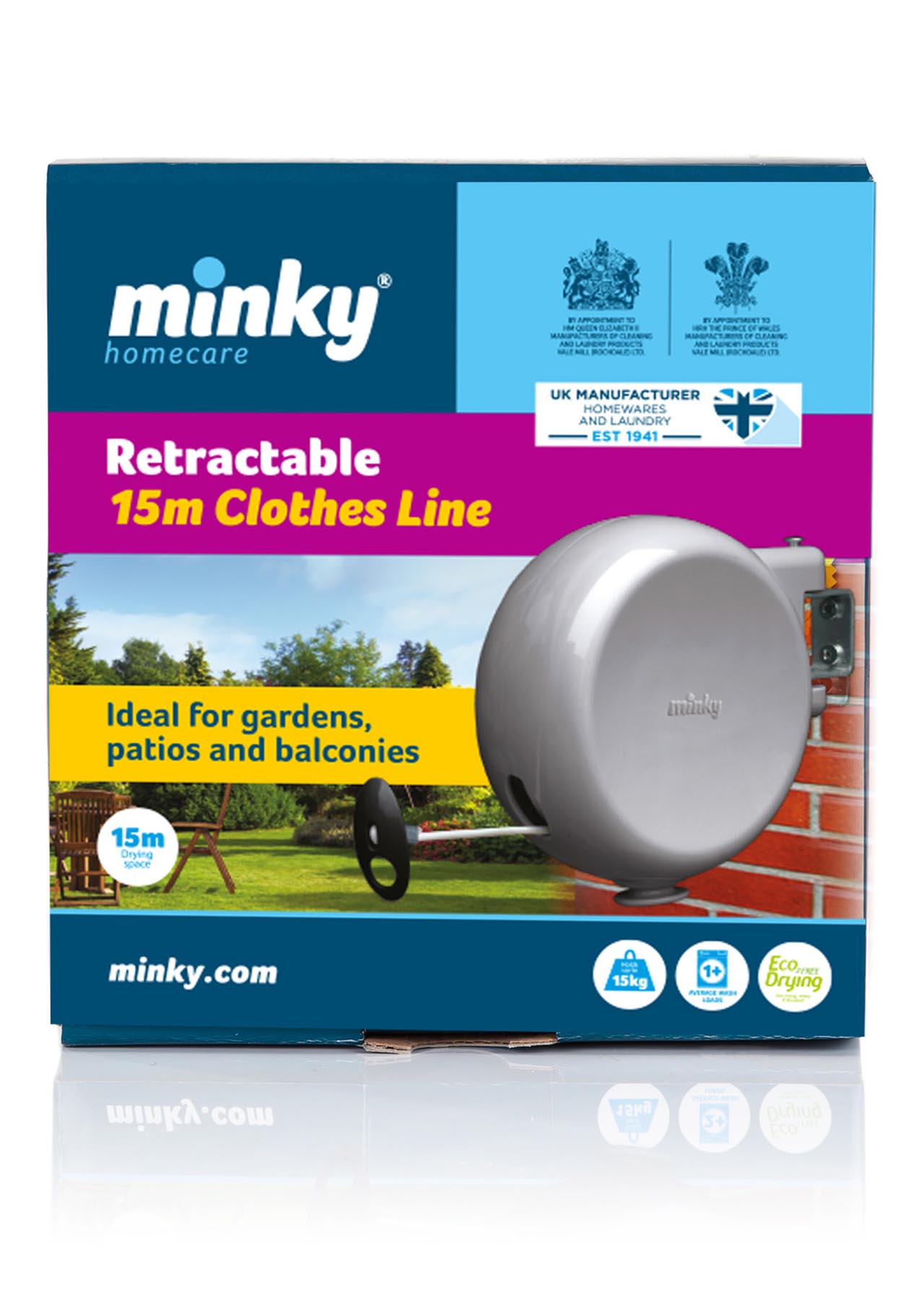 Minky Retractable Reel 15m