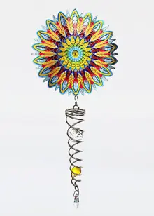 Mandala Flower Artist Crystal Tail