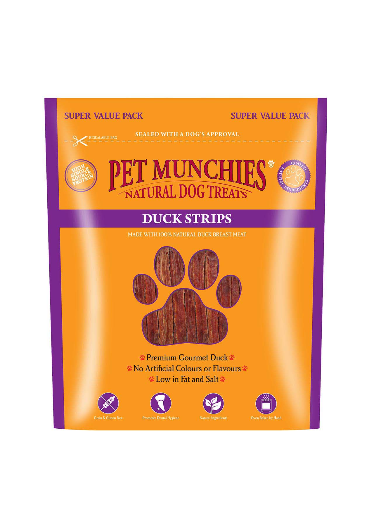 Pet Munchies Duck Strips 320g