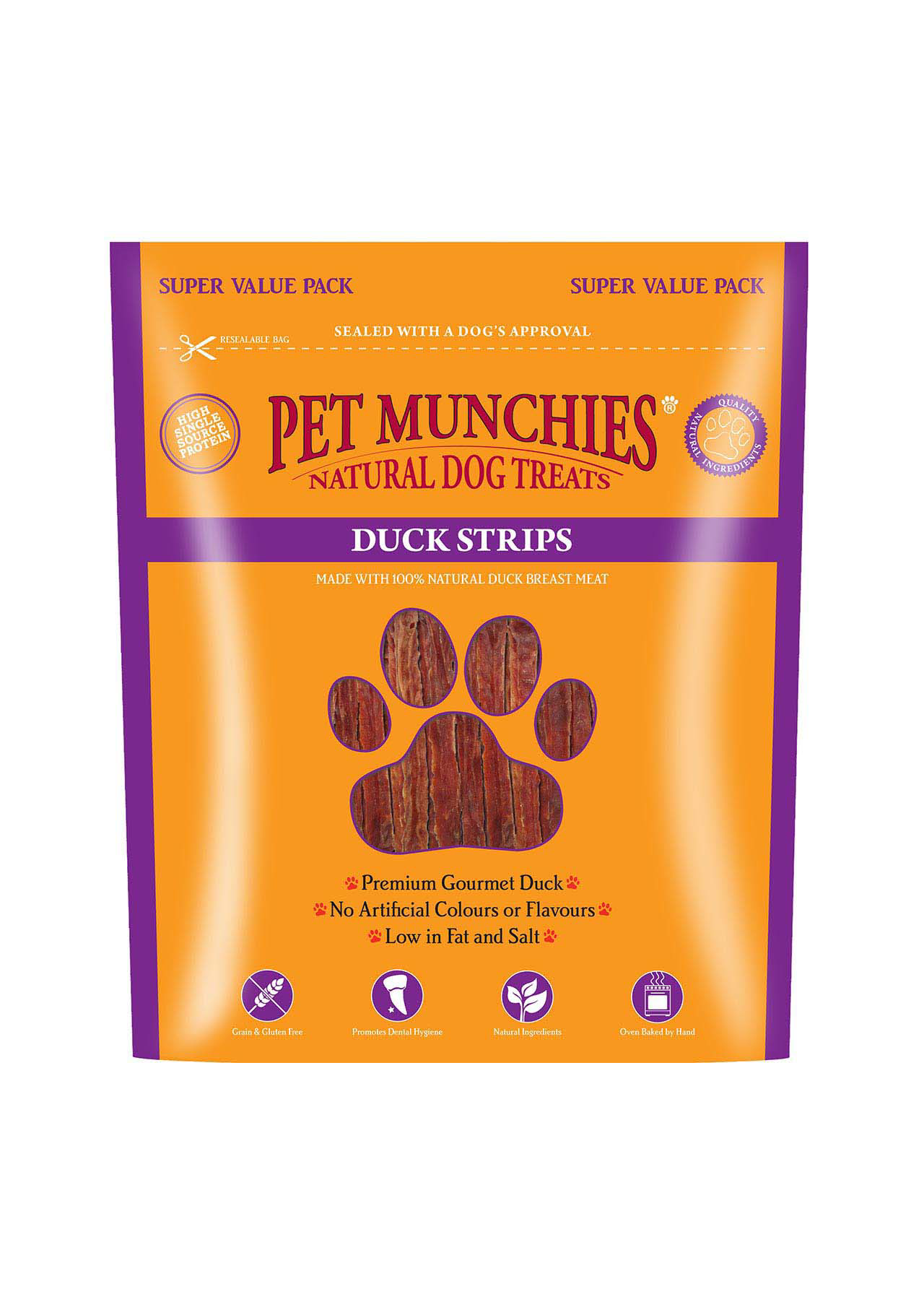 Pet Munchies Duck Strips 320g