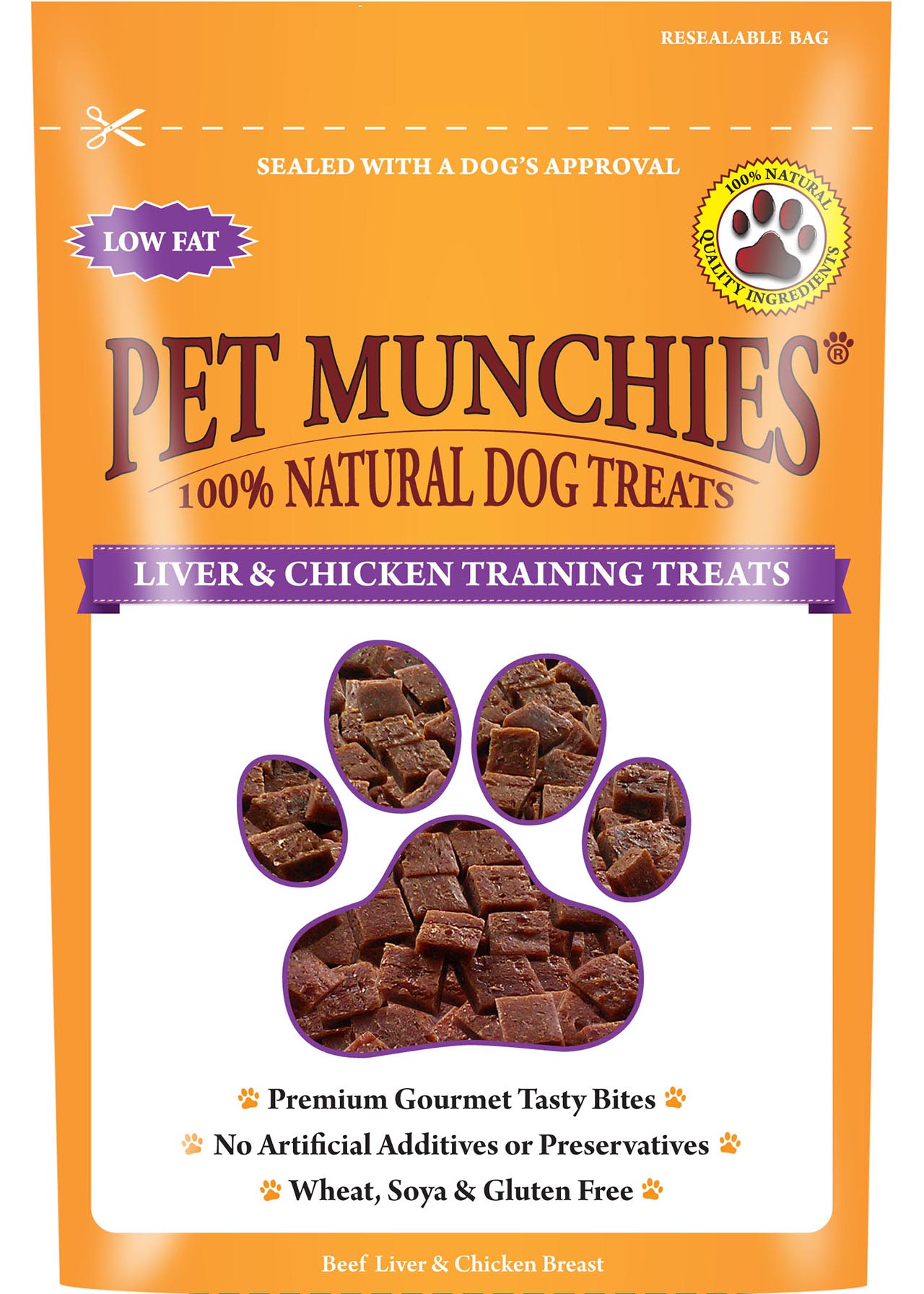 Pet Munchies Liver & Chicken Treats 50g