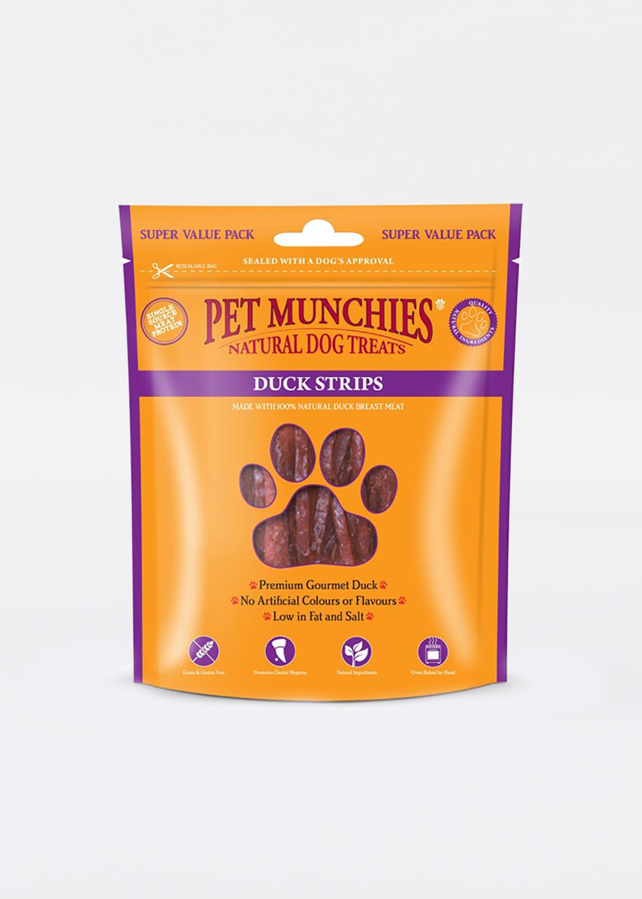 Pet Munchies Duck Strips 90g