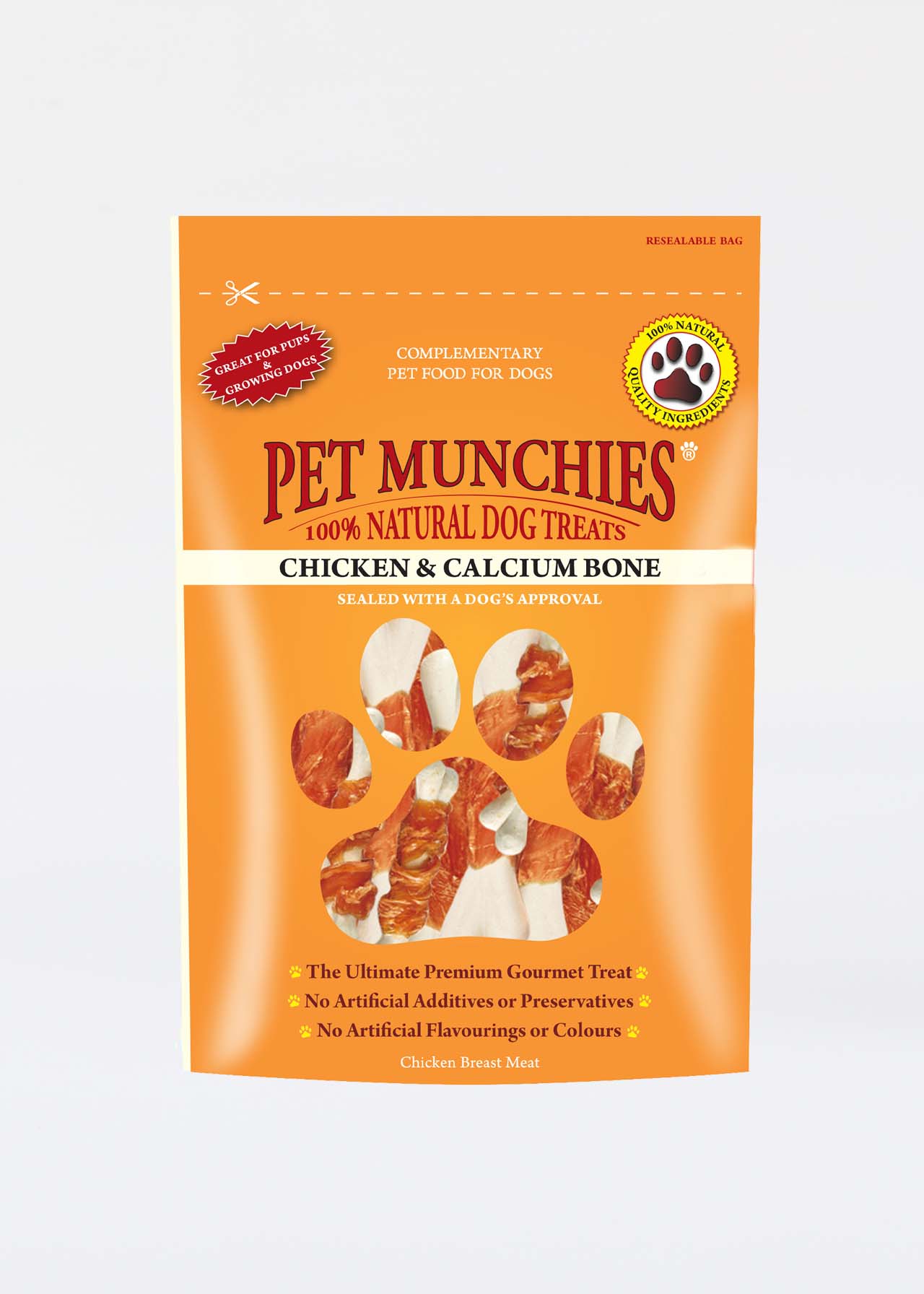 Pet Munchies Chicken & Calcium Bones 100g