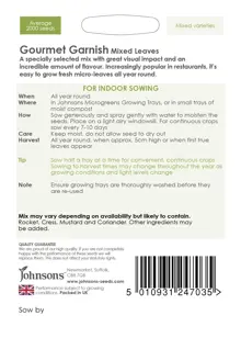 Mixed Leaves Gourmet Garnish Seeds