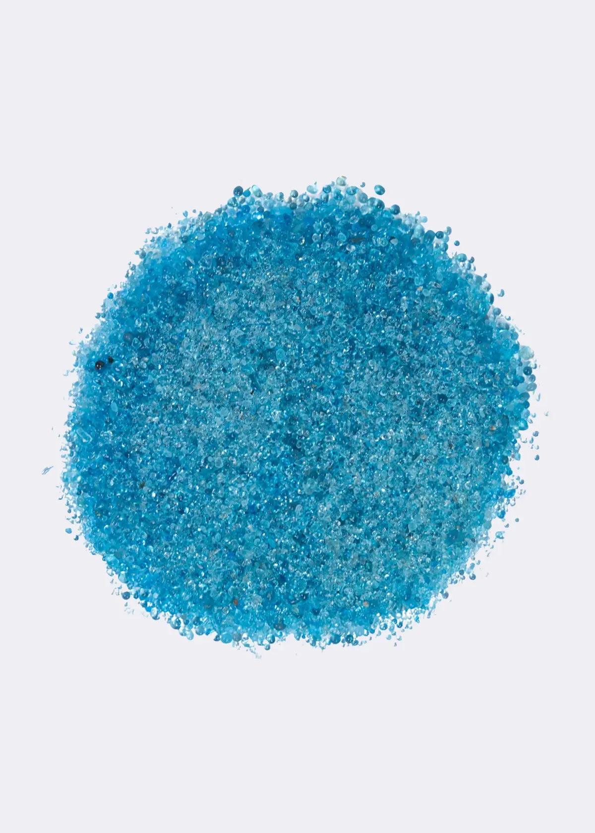 A photo of Fine Decorative Blue Glass Stones for Christmas Village 440g