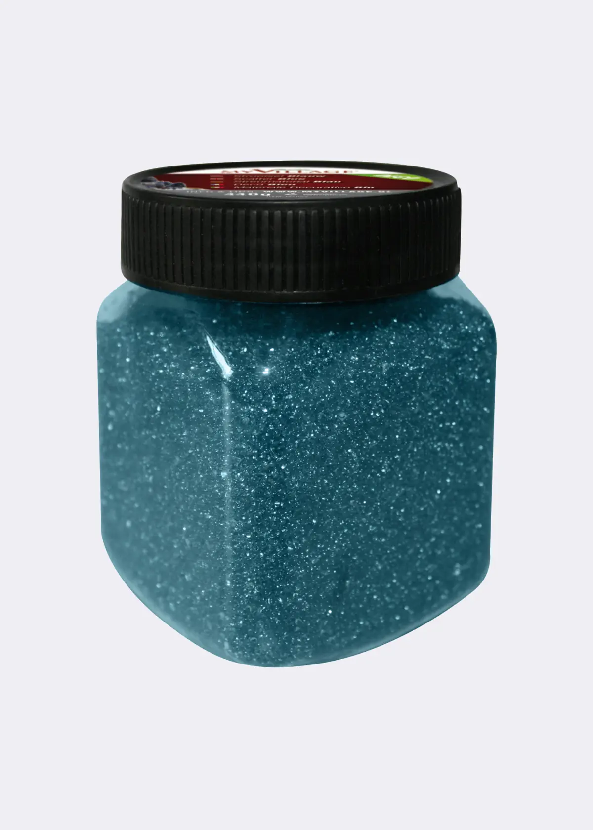 A photo of Fine Decorative Blue Glass Stones for Christmas Village 440g
