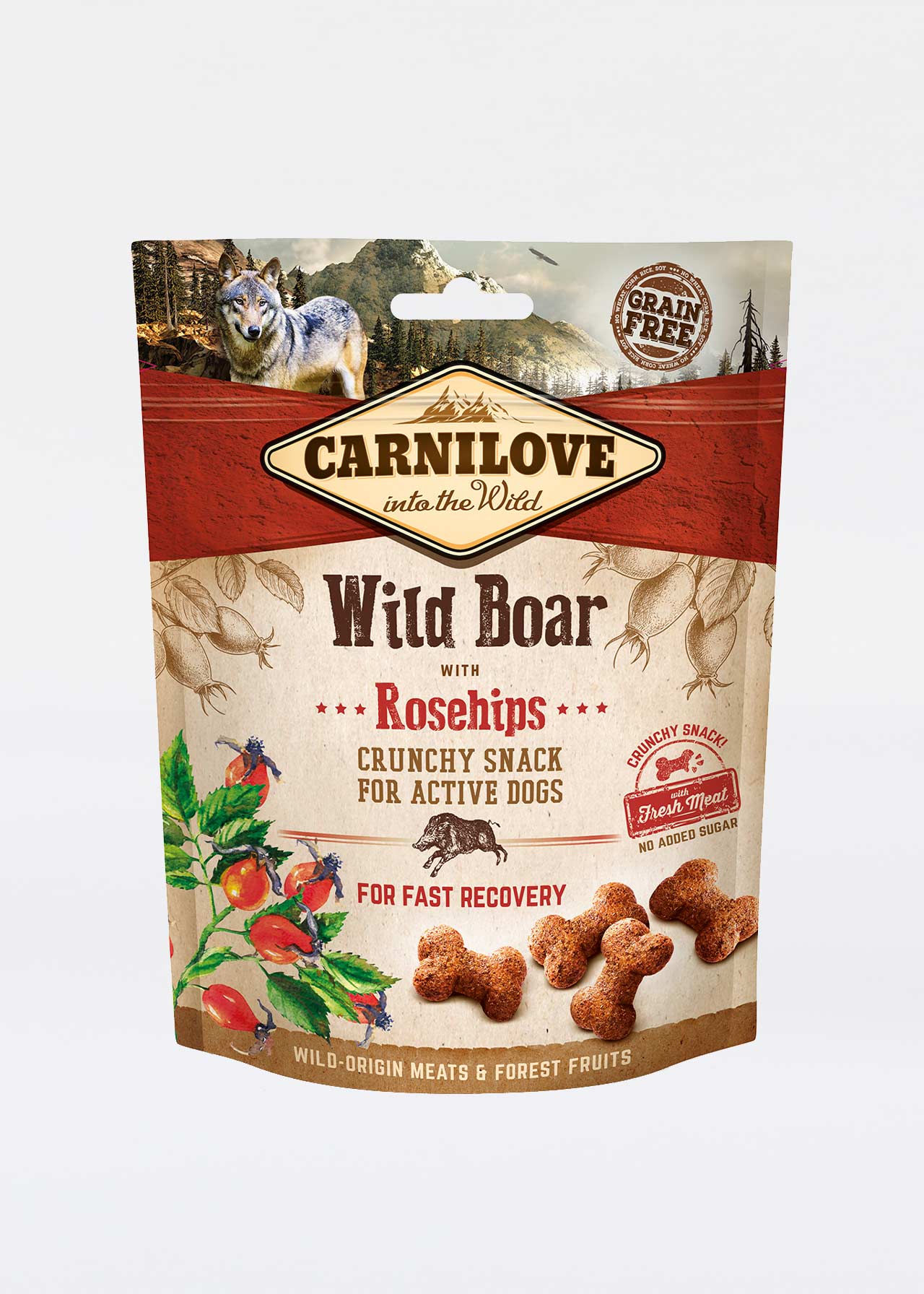 Carnilove Wild Boar with Rosehip Treats 200g