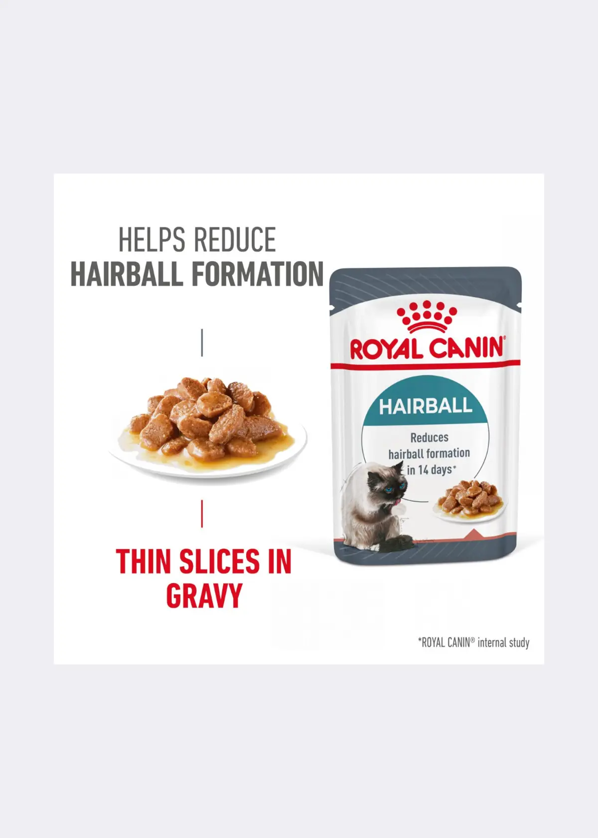 A photo of Royal Canin® Feline Hairball Care Cat Food in Gravy 85g