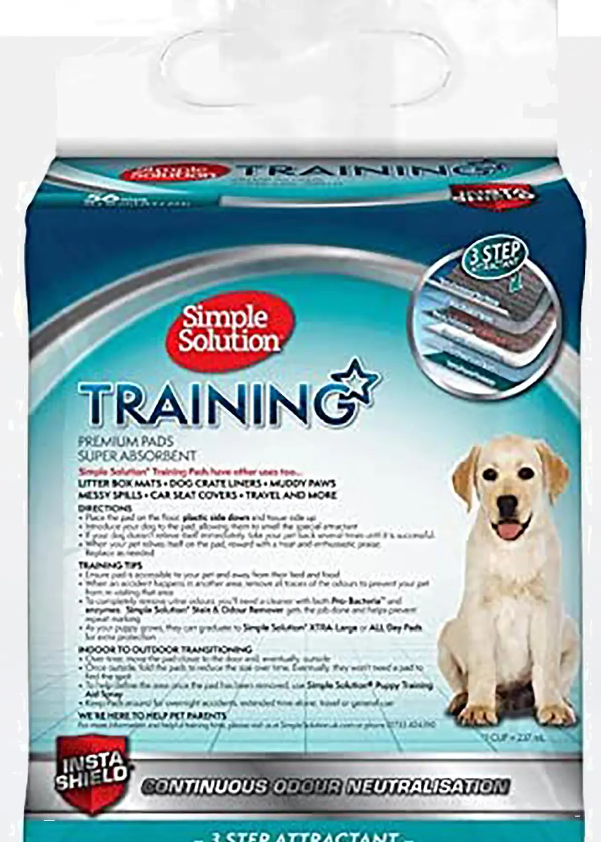 A photo of Simple Solution Premium Puppy Training Pads 56pk