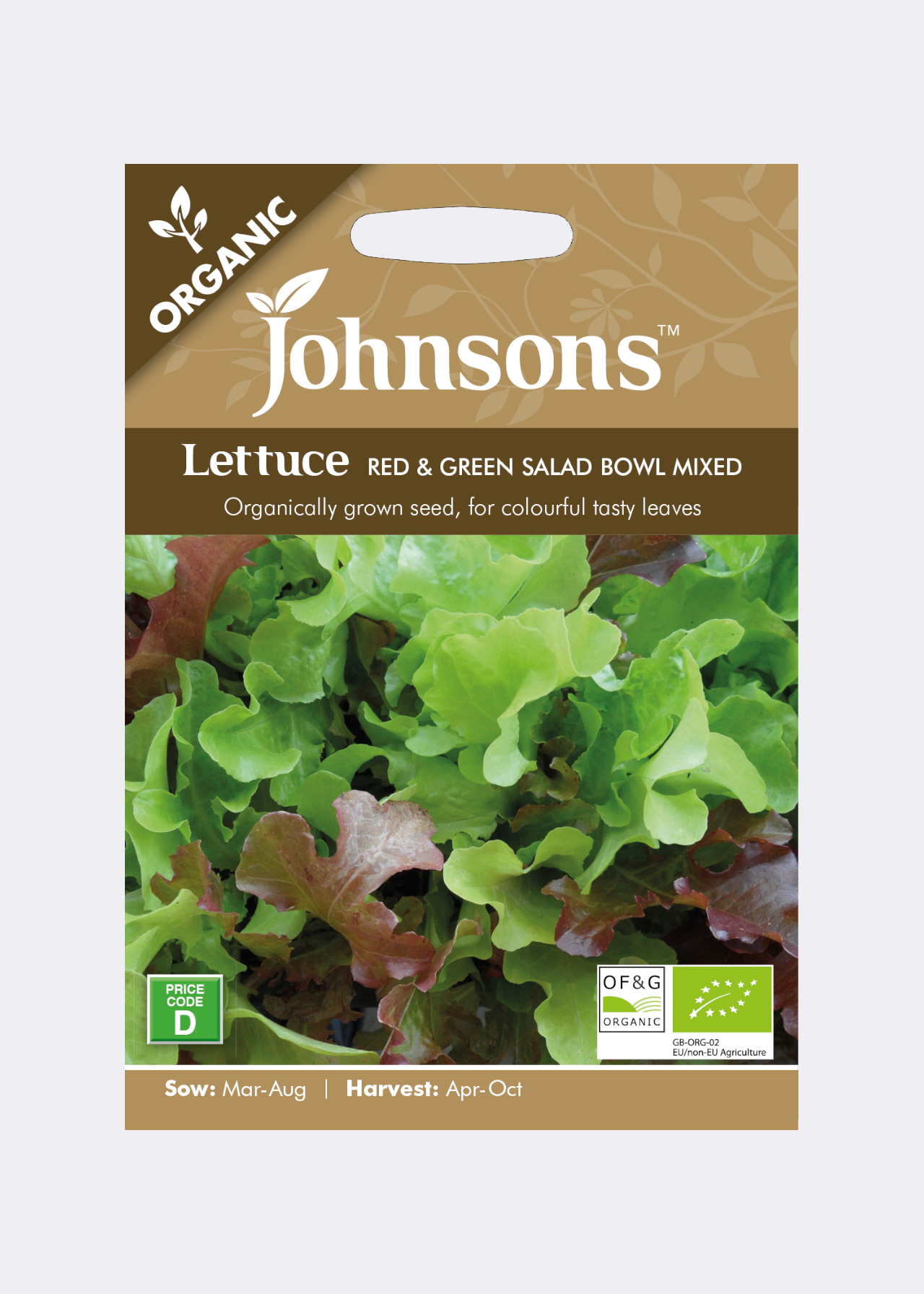 Organic Lettuce Red & Green Salad Bowl Mixed Seeds
